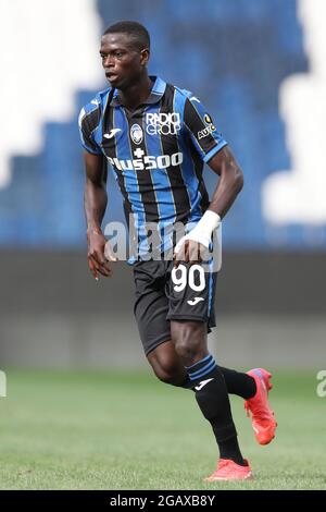 Bergamo, Italien, 31. Juli 2021. Ebrima Colley von Atalanta während des Vorsaison-Freundschaftsspiel im Gewiss Stadium, Bergamo. Bildnachweis sollte lauten: Jonathan Moscrop / Sportimage Stockfoto