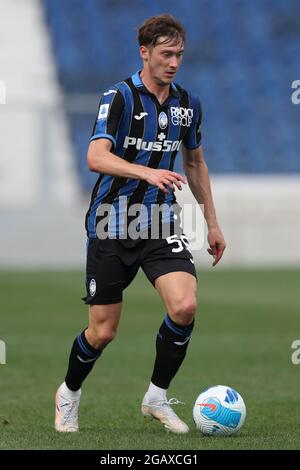 Bergamo, Italien, 31. Juli 2021. Aleksej Miranchuk von Atalanta während des Vorsaison-Freundschaftsspiel im Gewiss Stadium, Bergamo. Bildnachweis sollte lauten: Jonathan Moscrop / Sportimage Stockfoto