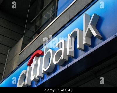 citibank-Zeichen und -Logo, Tokio, Japan Stockfoto