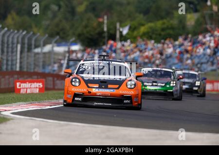 Budapest, Ungarn. August 2021. # 25 Larry ten Voorde (NL, Team GP Elite), Porsche Mobil 1 Supercup beim Hungaroring am 1. August 2021 in Budapest, Ungarn. (Foto von HOCH ZWEI) Quelle: dpa/Alamy Live News Stockfoto