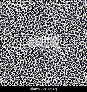 Kleine schwarze Blumen Nahtloses Vektor-Muster Stock Vektor