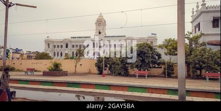 The Ripon Building Chennai Corporation Chennai Tamil Nadu feine neoklassische Architektur gotische ionische korinthische Stockfoto