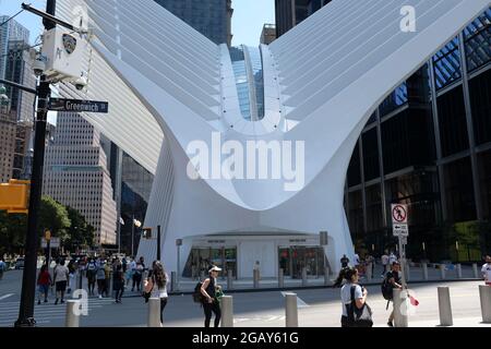 The Oculus - der neue World Trade Center Transportation Hub, New York City Stockfoto