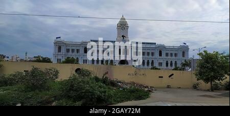 The Ripon Building Chennai Corporation Chennai Tamil Nadu feine neoklassische Architektur gotische ionische korinthische Stockfoto