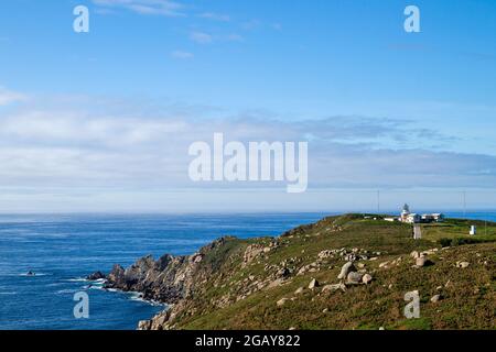 Punta de Estaca de Bares, der nördlichste Punkt der Iberischen Halbinsel, liegt in Galicien, Spanien. Stockfoto