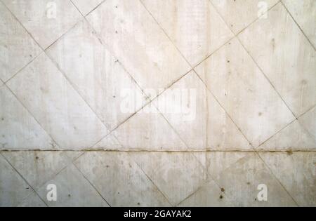 Dekorative freiliegende weiße Beton blockiert Wand Textur oder Hintergrund Stockfoto