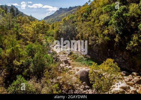 Herbstliche Landschaft im Peneda Geres Nationalpark, Portugal Stockfoto