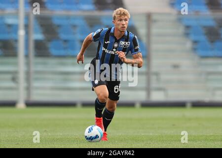 Bergamo, Italien, 31. Juli 2021. Matteo Lovato von Atalanta während des Vorsaison-Freundschaftsspiel im Gewiss Stadium, Bergamo. Bildnachweis sollte lauten: Jonathan Moscrop / Sportimage Stockfoto