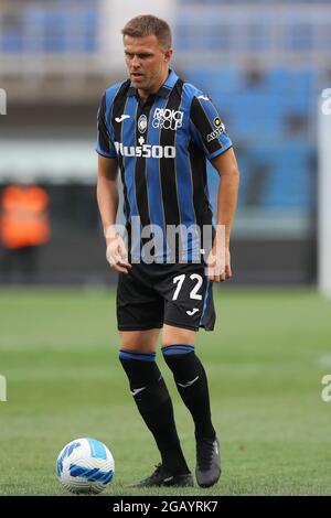 Bergamo, Italien, 31. Juli 2021. Josip Ilicic von Atalanta während des Vorsaison-Freundschaftsspiel im Gebiss-Stadion, Bergamo. Bildnachweis sollte lauten: Jonathan Moscrop / Sportimage Stockfoto