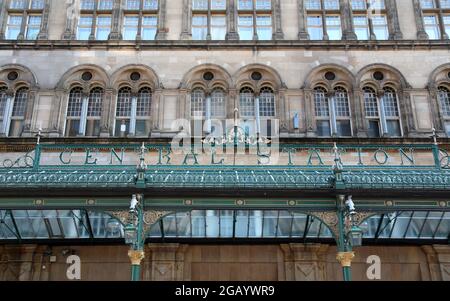 Hauptbahnhof in Glasgow Stockfoto