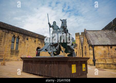 Alnwick Castle, Northumberland, Juni 2021 Stockfoto