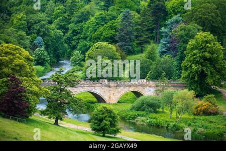 Alnwick Castle, Northumberland, Juni 2021 Stockfoto