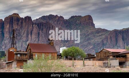 Geisterstadt in Arizona in der Nähe von Apache Junction Stockfoto