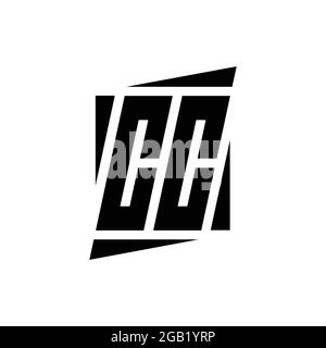 CC-Logo-Monogramm mit moderner Konzept-Design-Vorlage isoliert auf weißem Hintergrund Stock Vektor