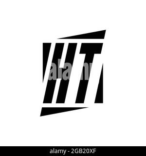 HT Logo-Monogramm mit modernen Stil Konzept Design-Vorlage isoliert auf weißem Hintergrund Stock Vektor