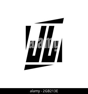 JL-Logo-Monogramm mit modernem Konzept Design-Vorlage isoliert auf weißem Hintergrund Stock Vektor