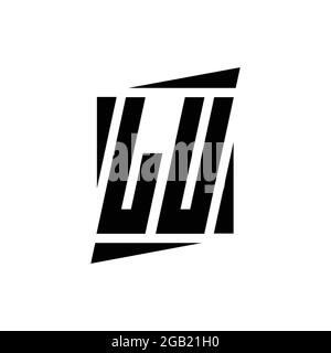 LU Logo Monogramm mit modernen Stil Konzept Design-Vorlage isoliert auf weißem Hintergrund Stock Vektor
