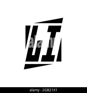 LI Logo-Monogramm mit modernem Konzept Design Vorlage isoliert auf weißem Hintergrund Stock Vektor