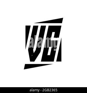 VG-Logo-Monogramm mit moderner Konzept-Design-Vorlage isoliert auf weißem Hintergrund Stock Vektor