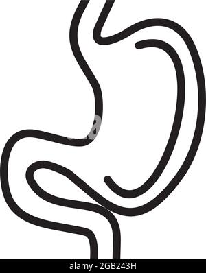 Vektorvorlage für das Logo „Magen“ Stock Vektor