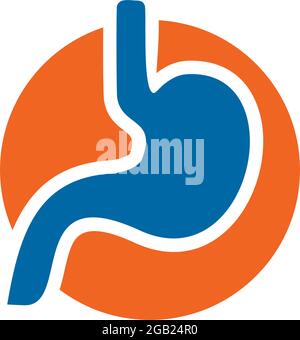 Vektorvorlage für das Logo „Magen“ Stock Vektor