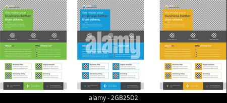 Vorlage für Unternehmensflyer Stock Vektor