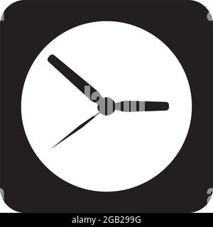 Vorlage für das Uhrsymbol-Logo im Design-Vektor Stock Vektor