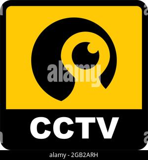 Vektorvorlage für CCTV-Logo-Design Stock Vektor