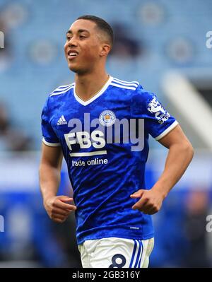 Aktenfoto vom 23-05-2021 von Youri Tielemans aus Leicester City. Ausgabedatum: Montag, 2. August 2021. Stockfoto