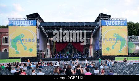 Collegno, Italien. 20. Juli, 2021. Dei Negrita, 20 Luglio 2021 al Flowers Festival 2021, Collegno (TO). Foto Nderim KACELI Kredit: Independent Photo Agency/Alamy Live News Stockfoto