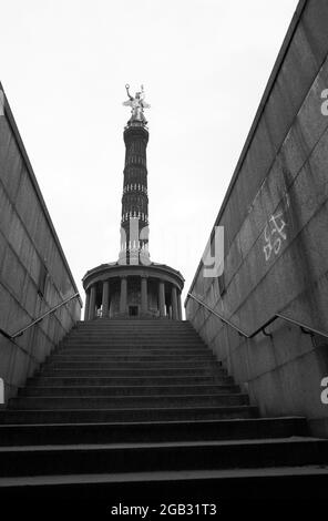 Siegessäule 1995, Berlin, Deutschland Stockfoto
