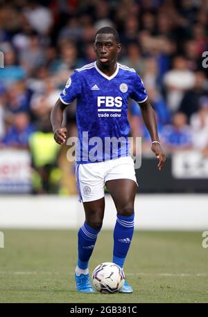 Boubakary Soumare von Leicester City während des Vorsaison-Freundschaftsspiel im Pirelli Stadium, Burton-upon-Trent. Bilddatum: Samstag, 24. Juli 2021. Stockfoto