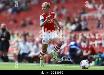 London, England, 1. August 2021. Jordan Nobbs von Arsenal während des Vorsaison-Freundschaftsspiel im Emirates Stadium, London. Bildnachweis sollte lauten: Paul Terry / Sportimage Kredit: Sportimage/Alamy Live News Stockfoto