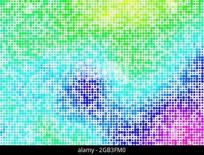Abstrakte geometrische Farbpixel generative Kunstdarstellung Stock Vektor