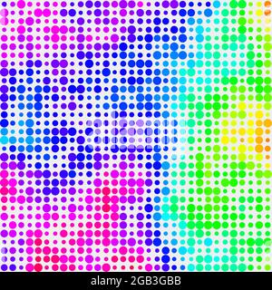 Abstrakte geometrische Farbpixel generative Kunstdarstellung Stock Vektor