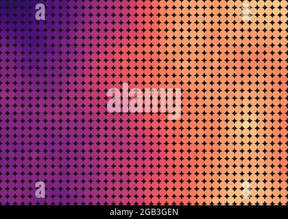 Abstrakte geometrische Farbpixel generative Kunstdarstellung Stock Vektor