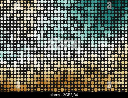 Abstrakte geometrische Farbpixel generative Kunstdarstellung Stock Vektor