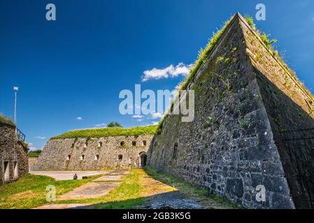 Kasematten, Artillerieaufstellungen, Festungen am Bergfried, Festung in Klodzko, Niederschlesien, Polen Stockfoto