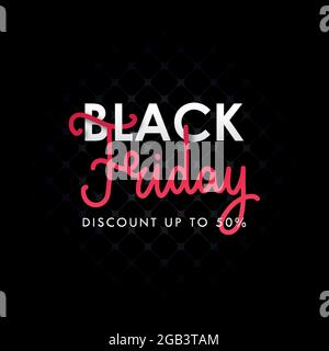 Black friday Rabattbanner. Vektor-Werbung Design-Vorlage Stock Vektor