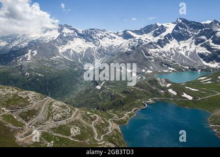 Atemberaubende Landschaft vom Gran Paradiso Nationalpark Stockfoto