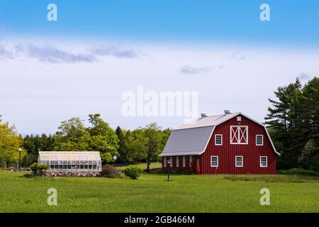 Washington Island Wisconsin ist eine Insel abseits der Spitze von Door County. Zugang ist eine 30-minütige Fahrt mit der Fähre von Northport. Dies ist ein beliebtes Touristengebiet. Stockfoto