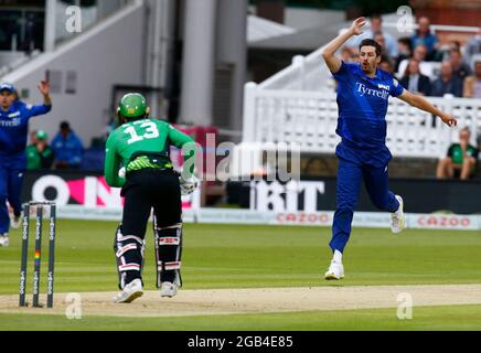 LONDON, ENGLAND - 01. AUGUST: Ks8 während der Hundert zwischen London Spirit Men und Southern Brave Men im Lord's Stadium, London, UK am 21. August 2 Stockfoto
