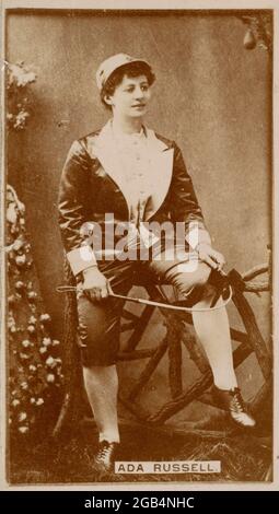 Ada Russell, aus der Schauspielerserie von Kinney Brothers zur Förderung von Sweet Caporal Cigarettes 1890 Stockfoto