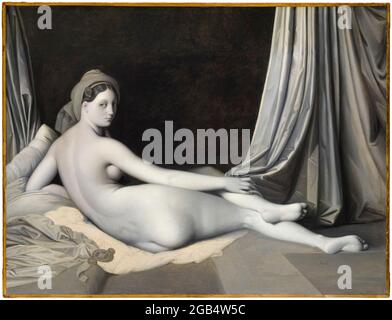 Jean Auguste Dominique Ingres, Odalisque in Grisaille, Porträtmalerei, 1824-1834 Stockfoto