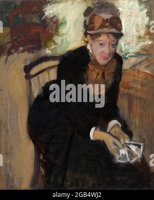 Mary Cassatt (1844-1926), amerikanische Malerin und Grafikerin, Porträtmalerei von Edgar Degas, 1880-1884 Stockfoto