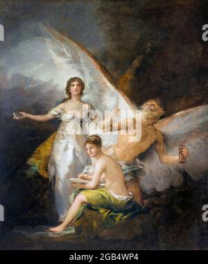 Francisco Goya, Gemälde: Wahrheit, Zeit und Geschichte, 1804-1808 Stockfoto