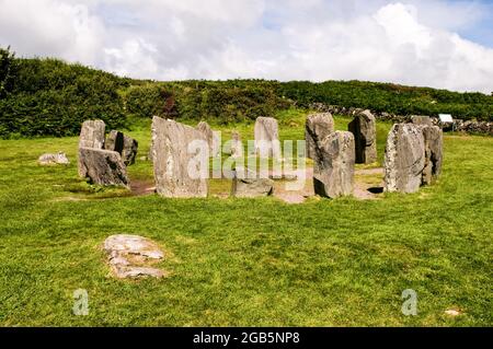 Drombeg Stione Circle, West Cork, Irland. Stockfoto