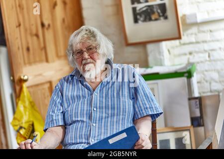 GEOFFREY JAMES LEFEVER KÜNSTLER UK Stockfoto