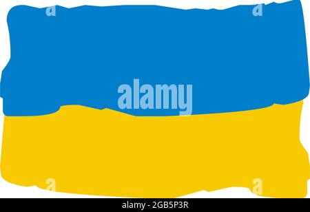 Ukraine Flagge Symbol Logo Design Vektor Vorlage Stock Vektor