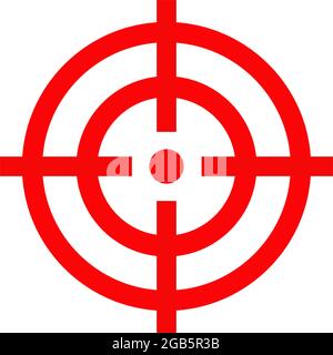 Schießen Ziel Logo Design Vektor Vorlage Stock Vektor